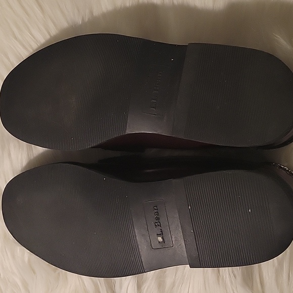 L.L. Bean Dark Brown Leather Loafers EUC Size 10